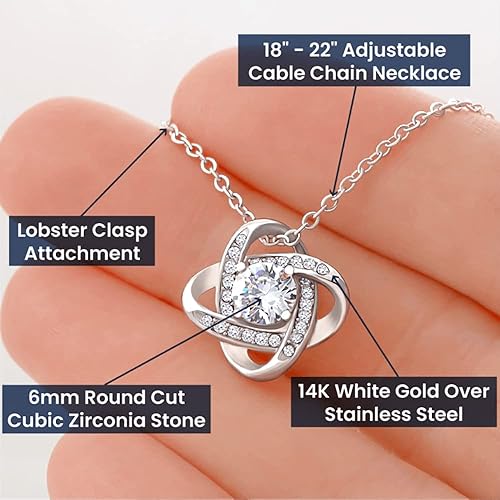To My Daughter | Necklace with Love Knot